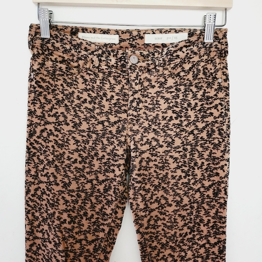 PILCRO AND THE LETTERPRESS Serif Corduroy Pants - Picture 2 of 8